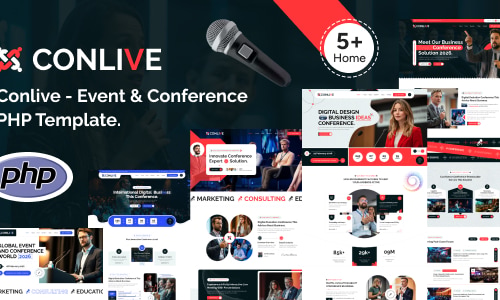 Conlive – Event & Conference PHP Template