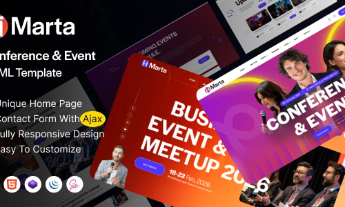 Marta - Conference & Event HTML Template