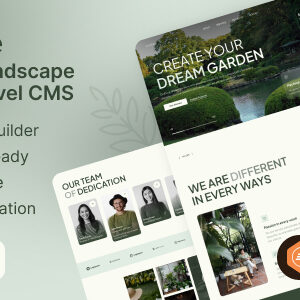 LeafLife - Garden & Landscape Service Laravel CMS With Live Page Builder