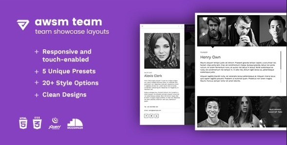The Team - Team Showcase Framework HTML5