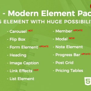 ePack - 25 CSS3 Ultimate Element Packages