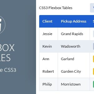 Flexbox Tables