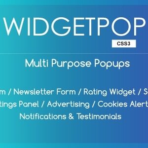 WidgetPop - Multipurpose Ready-made Popup Templates